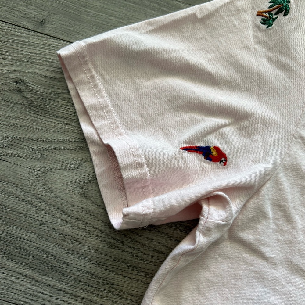 Zara Mens Tropical Pink Shirt Size M - Picture 9 of 9